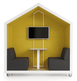 Geluiddempende overlegplek Treehouse