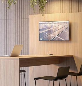 Conference room inrichten Media tafel