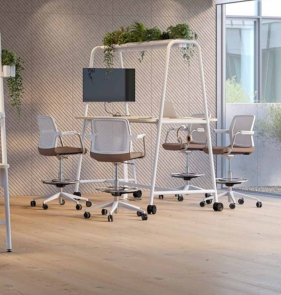 Conference room inrichten Round multipurpose tafel
