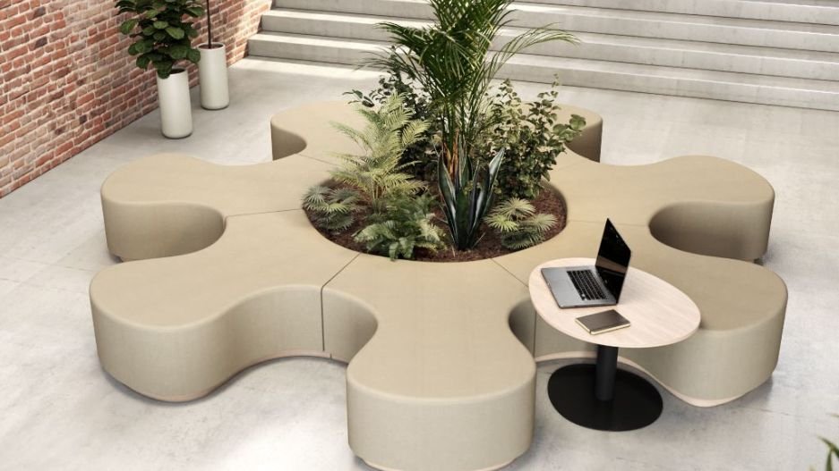 Luxe kantoorinrichting ontvangst