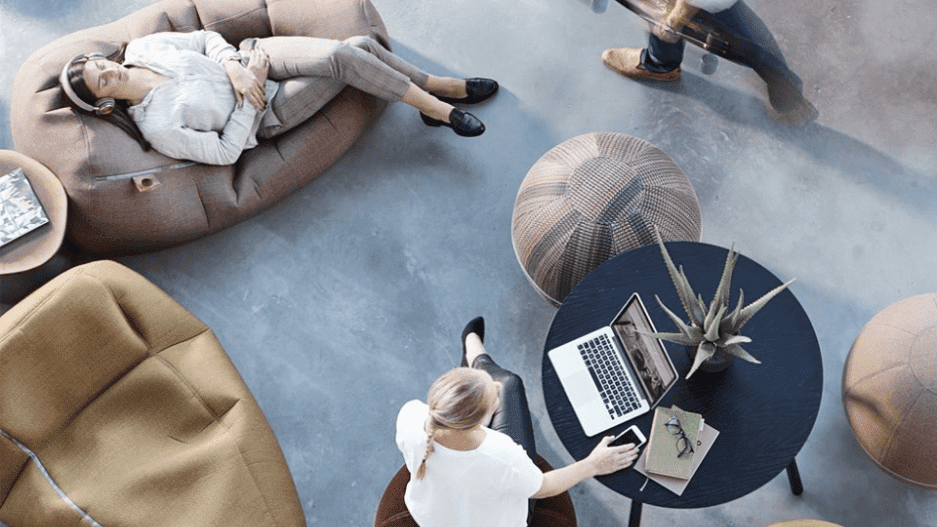 Ontspannen op kantoor